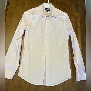 Express Men's Pink Button-Up Shirt